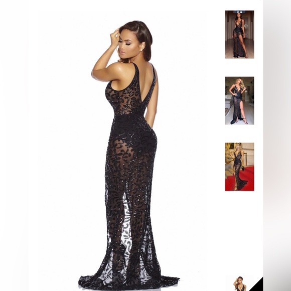 Sequin black dress - Picture 4 of 11